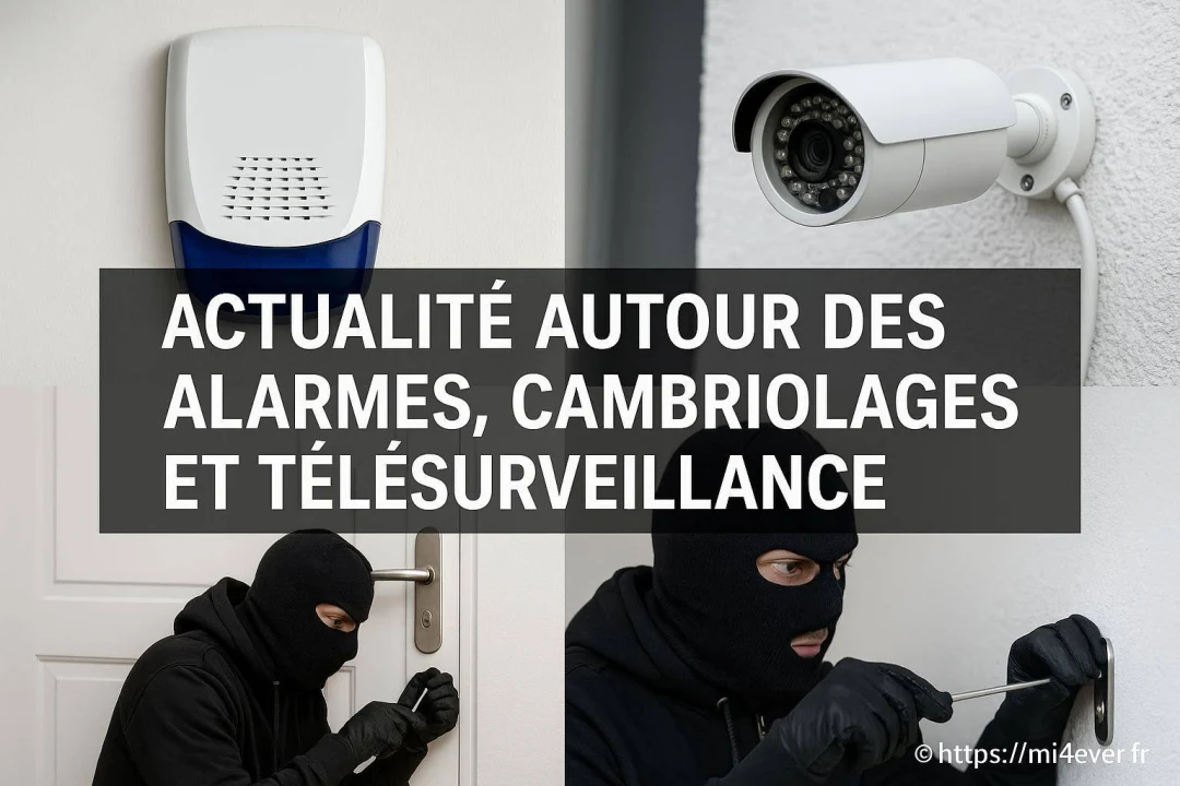 Actualité autour des alarmes, cambriolages et télésurveillance