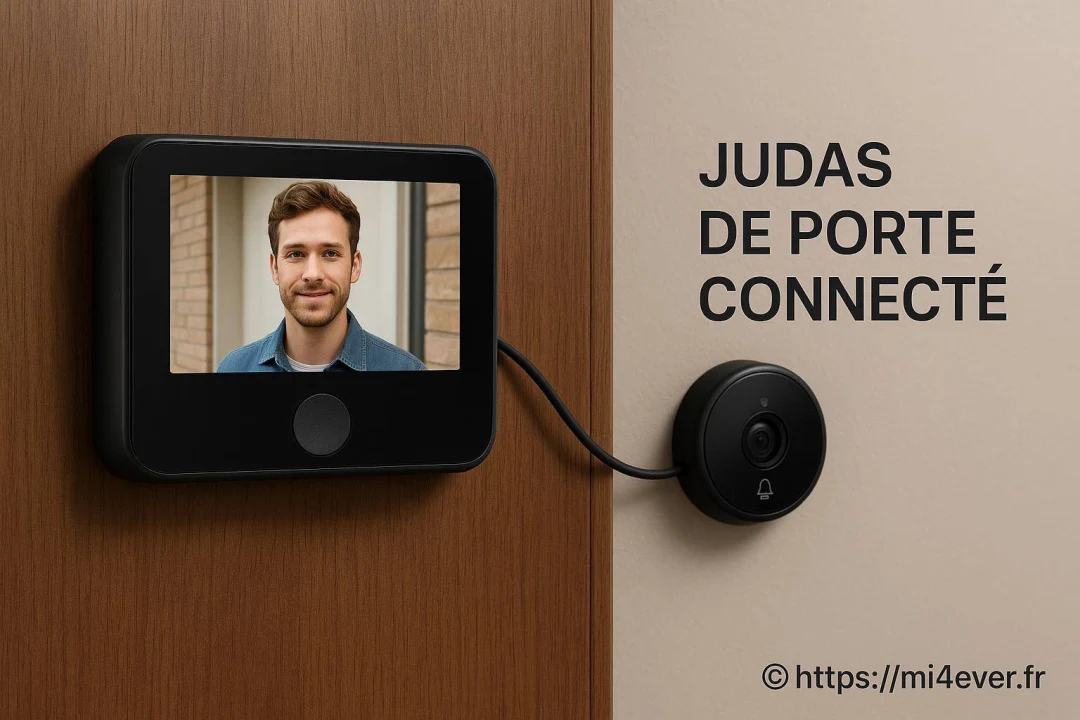 Judas de porte connecté