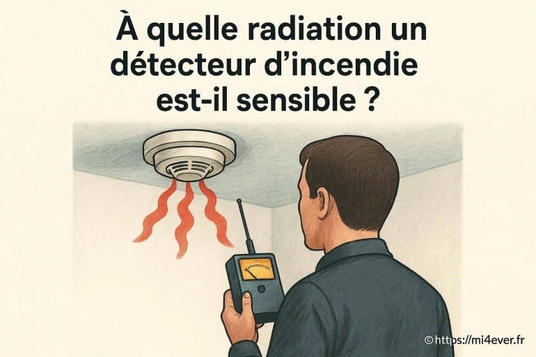 À quelle radiation un détecteur d’incendie est-il sensible ?