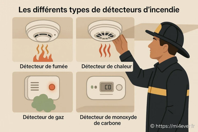Quels sont les différents types de détecteurs d’incendie ?