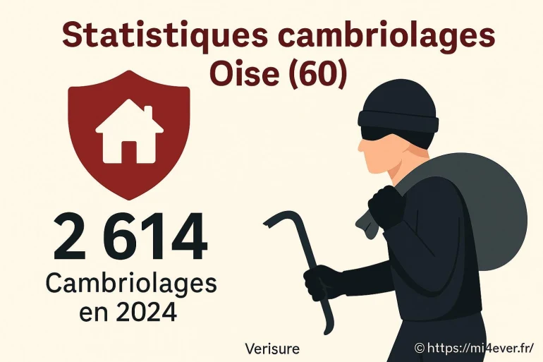 Statistiques des cambriolages dans l’oise en 2024 : chiffres et protection