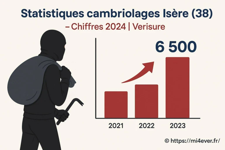 Statistiques cambriolages dans l'isère en 2024 : chiffres et conseils de sécurité