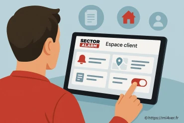 Espace client Sector Alarm : quelles sont les fonctionnalités disponibles ?