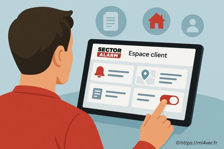 Espace client Sector Alarm : quelles sont les fonctionnalités disponibles ?
