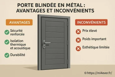 Porte blindée en métal : quels sont ses avantages et inconvénients ?