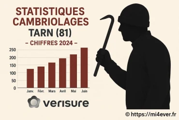 Statistiques cambriolages dans le Tarn en 2024 : chiffres et conseils