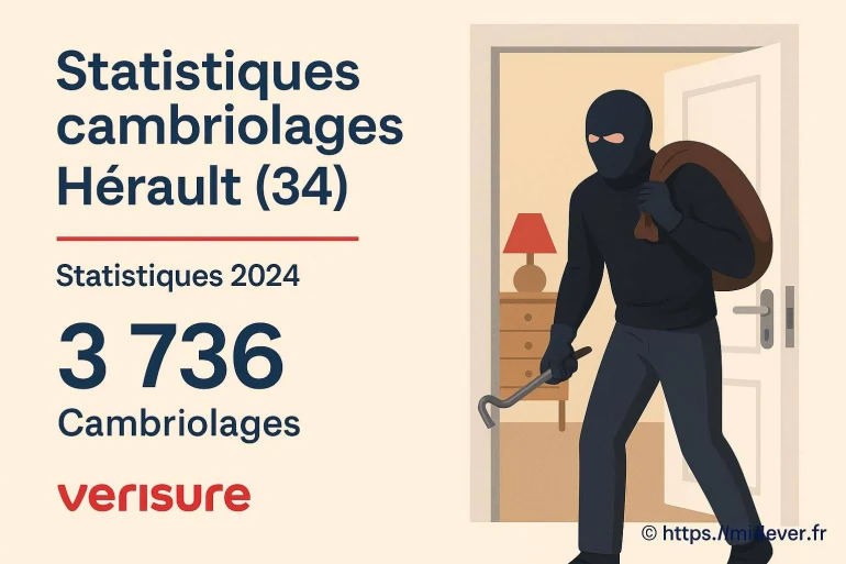Statistiques cambriolages dans l'hérault en 2024