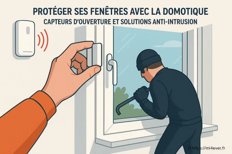 Protéger ses fenêtres avec la domotique : quels capteurs d’ouverture et solutions anti-intrusion choisir ?