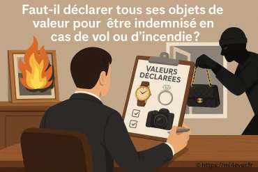 Faut-il dĂ©clarer tous ses objets de valeur pour ĂȘtre indemnisĂ© en cas de vol ou dâincendie ?
