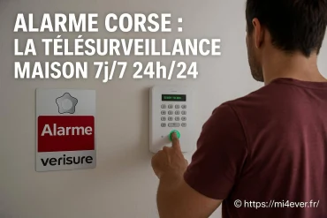 Alarme corse avec télésurveillance maison 7j/7 24h/24