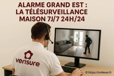 Alarme Grand Est et télésurveillance maison 7j/7 24h/24 avec Verisure