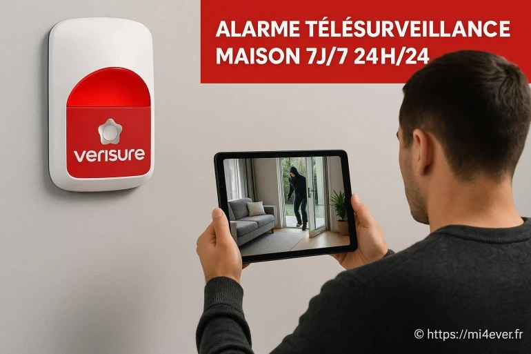 Alarme nouvelle aquitaine : télésurveillance maison 7j/7 24h/24 avec verisure en 2025