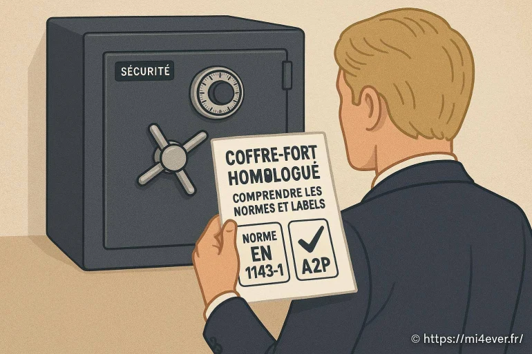 Coffre fort homologué : comprendre les normes et labels de sécurité