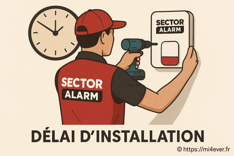 Délai d'installation Sector Alarm : à quoi s'attendre ?