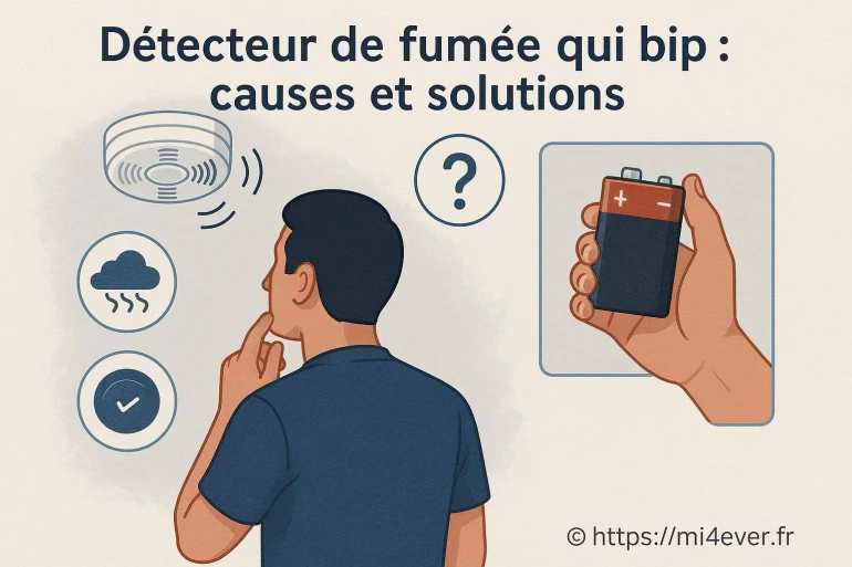 Détecteur de fumée qui bip : quelles sont les causes et comment y remédier ?