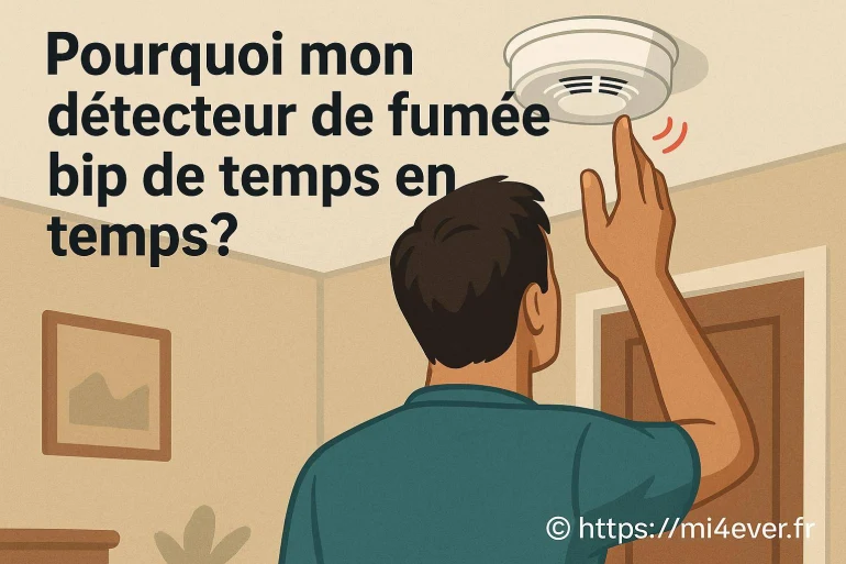 Pourquoi mon détecteur de fumée bip de temps en temps ?