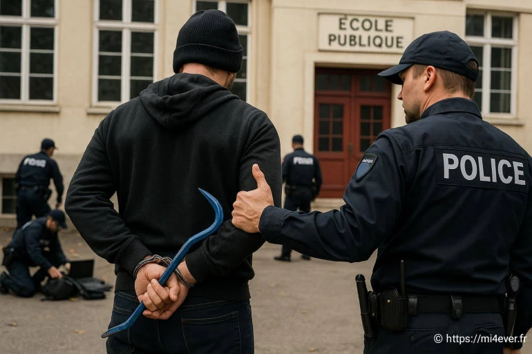 Zahrouni : démantèlement d'un gang spécialisé dans le cambriolage des écoles en 2025