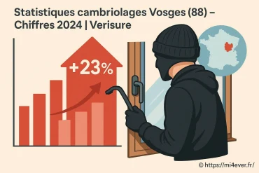 Statistiques cambriolages dans les Vosges en 2024 : chiffres et conseils de protection