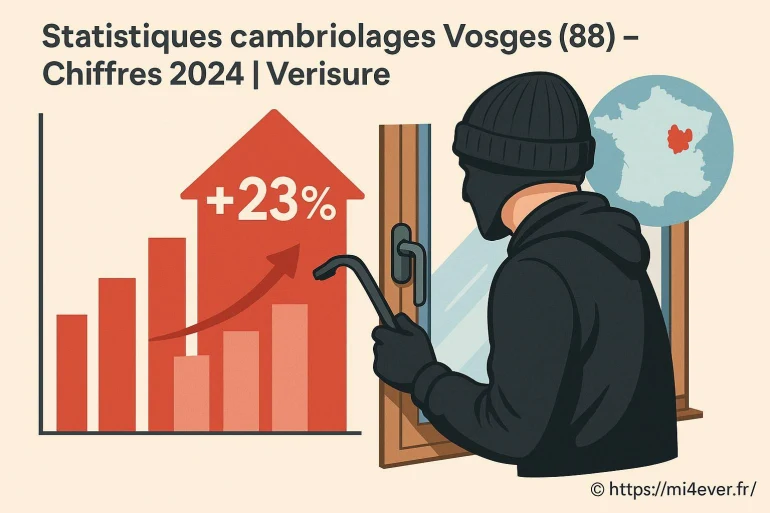 Statistiques cambriolages dans les Vosges en 2024 : chiffres et conseils de protection