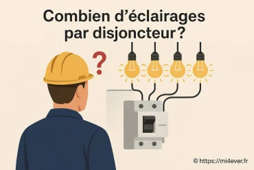 Combien d’éclairages peut-on brancher par disjoncteur ?