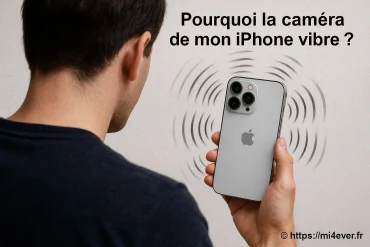 Pourquoi la caméra de mon iPhone vibre-t-elle ?