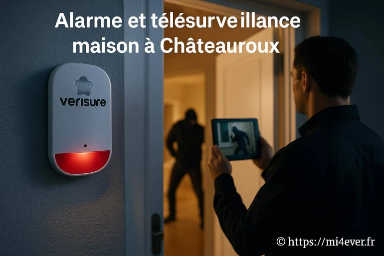 Alarme et télésurveillance maison à Châteauroux pour une sécurité renforcée