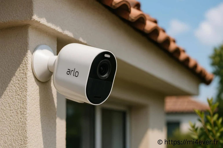 Caméra de surveillance extérieure arlo pro 5 intégrée au système d’alarme verisure