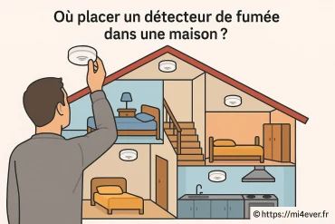 Où placer un détecteur de fumée dans une maison ?