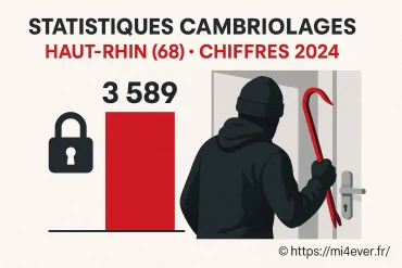 Statistiques cambriolages dans le Haut-Rhin en 2025 : chiffres et conseils de sécurité