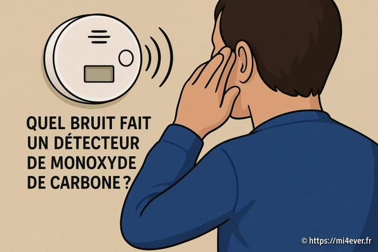 Quel bruit fait un détecteur de monoxyde de carbone ?