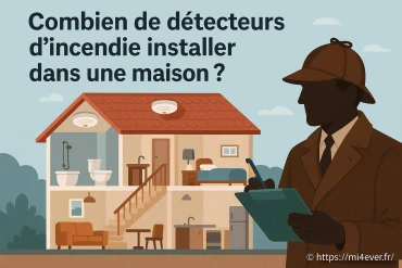 Combien de détecteurs d'incendie faut-il installer dans une maison ?