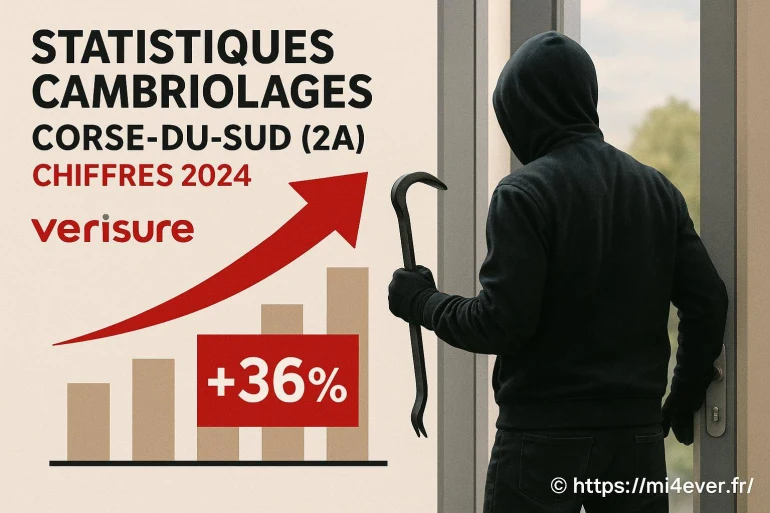 Statistiques cambriolages en Corse-du-Sud : chiffres 2025 et conseils de protection