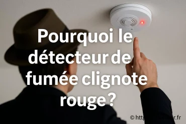 Pourquoi le détecteur de fumée clignote-t-il rouge ?