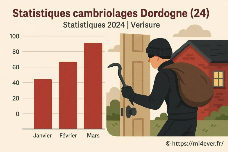 Statistiques cambriolages en Dordogne et conseils pour sécuriser son domicile en 2025