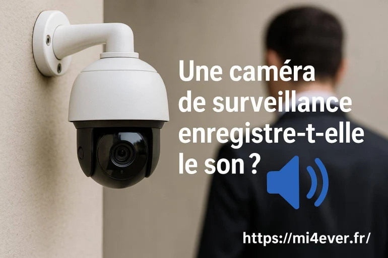 Caméra de surveillance extérieure blanche