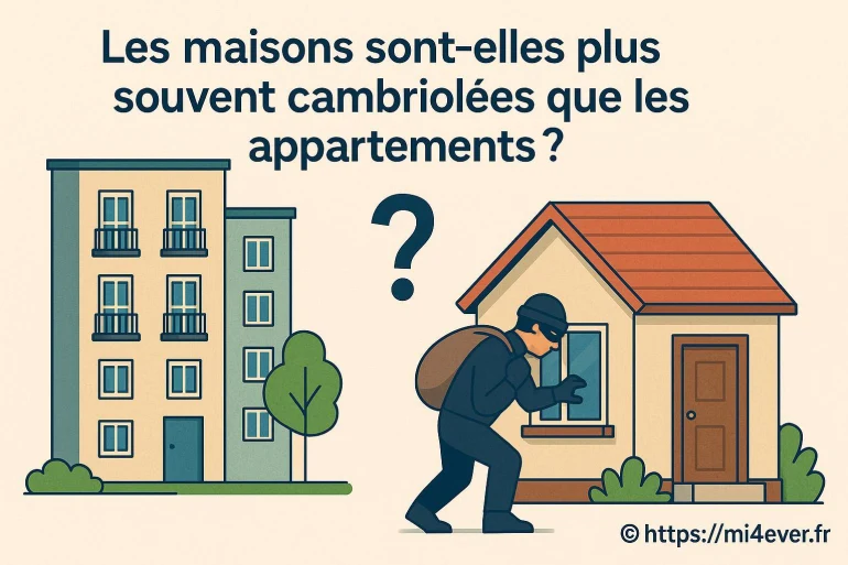 Les maisons sont-elles plus souvent cambriolées que les appartements en 2025