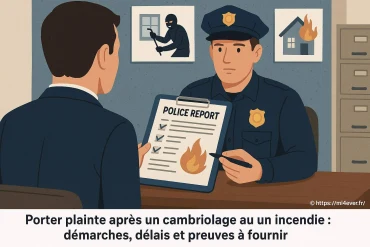 Porter plainte après un cambriolage ou un incendie : quelles démarches et preuves fournir ?