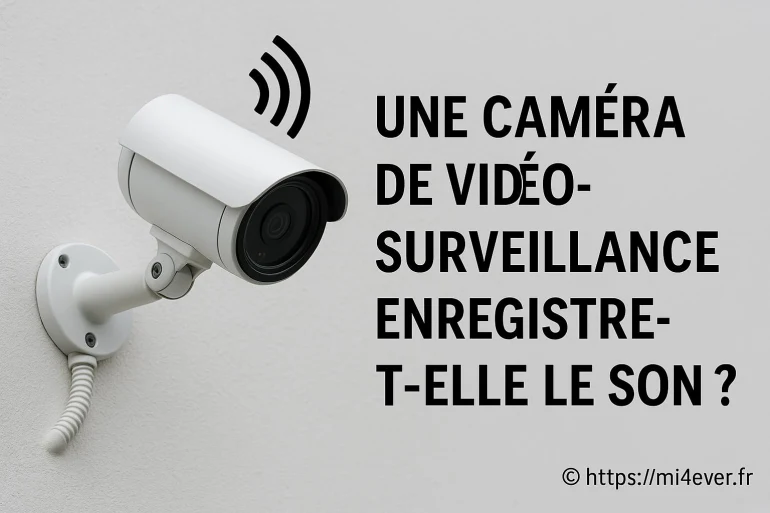 Est-ce qu'une caméra de surveillance enregistre le son ?