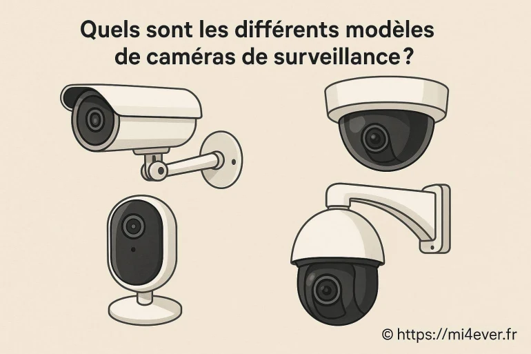 Les différents modèles de caméras de surveillance et leurs caractéristiques