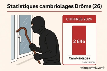 Statistiques cambriolages dans la Drôme en 2025 : chiffres et conseils