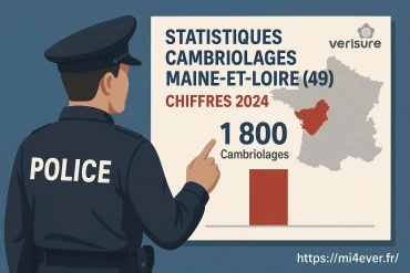 Statistiques des cambriolages en Maine-et-Loire en 2025