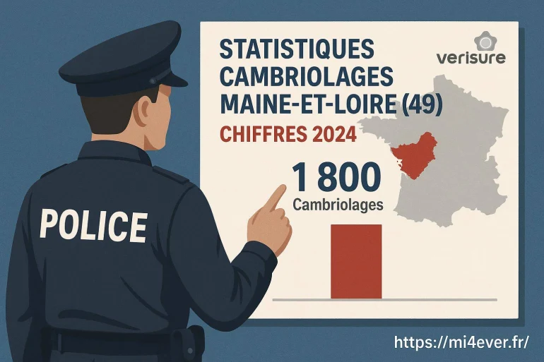 Statistiques des cambriolages en Maine-et-Loire en 2025