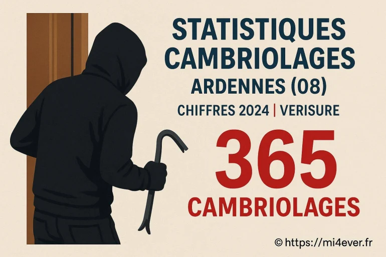Statistiques des cambriolages dans les Ardennes en 2025