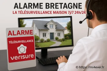 Alarme et télésurveillance maison en Bretagne 7j/7 24h/24