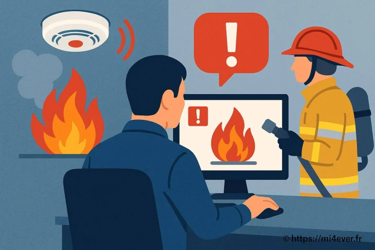 La télésurveillance contre l’incendie : détecteurs, alertes et intervention expliqués