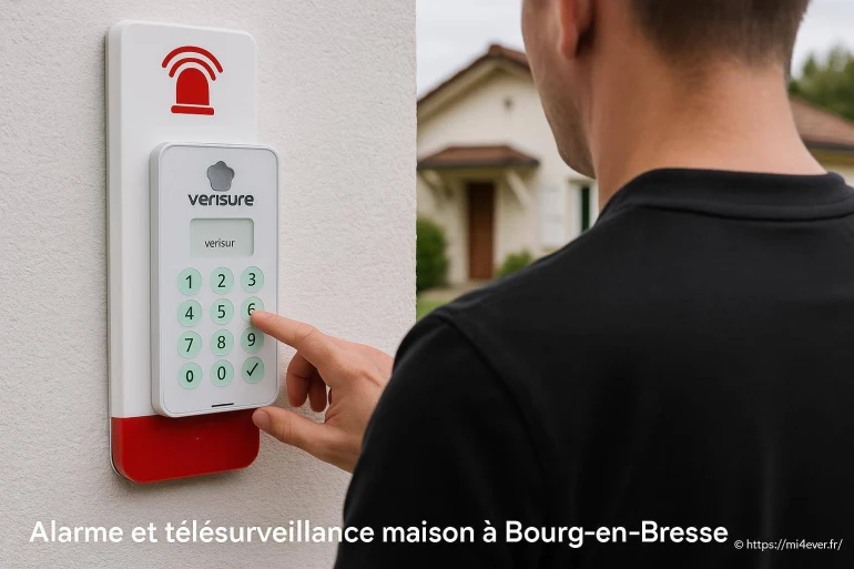 Alarme et télésurveillance maison à Bourg-en-Bresse : sécurité renforcée