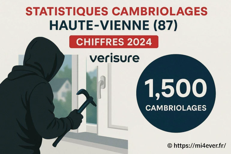 Statistiques cambriolages en haute-vienne (87) en 2025 : chiffres et conseils