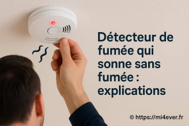 Détecteur de fumée qui sonne sans fumée : quelles sont les causes ?