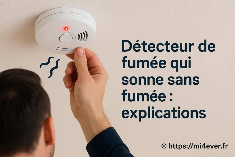 Détecteur de fumée qui sonne sans fumée : quelles sont les causes ?