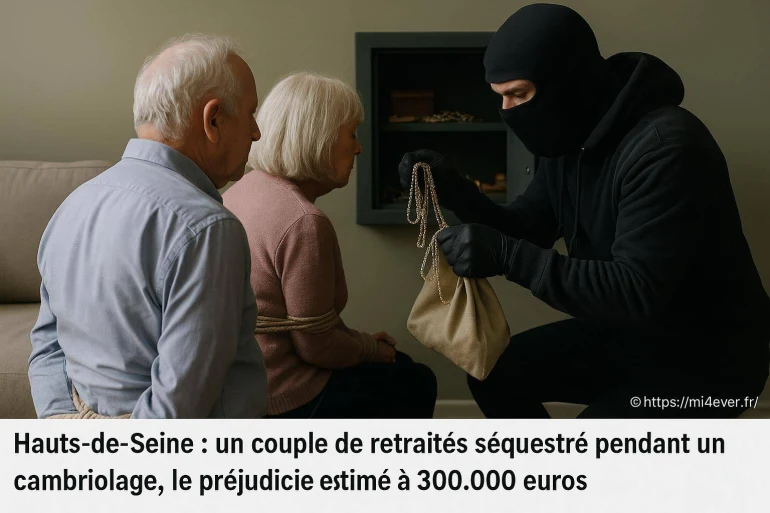 Hauts-de-seine : un couple de retraités séquestré lors d'un cambriolage avec un préjudice de 300 000 euros